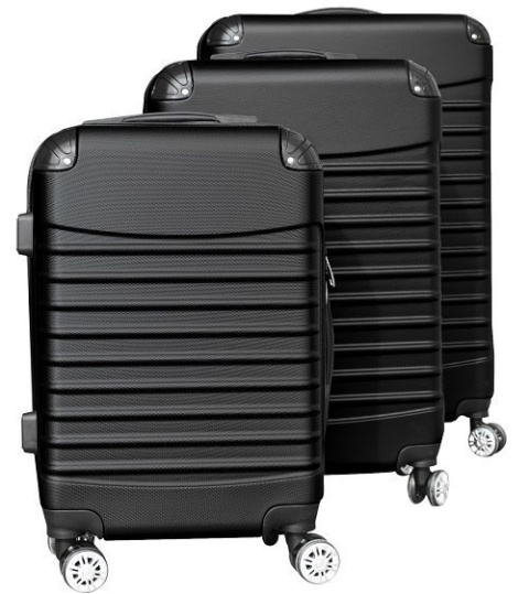 SET WALIZEK SAMOLOT SOLIDNE XL+L+M SET WALIZEK SAMOLOT SOLIDNE XL+L+M