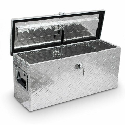 SKRZYNIA SKRZYNKA NA NARZĘDZIA ALUMINIOWA 60L SKRZYNIA SKRZYNKA NA NARZĘDZIA ALUMINIOWA 60L