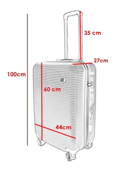 ZESTAW WALIZEK PODRÓŻNYCH XL + L + M NA KÓŁKACH ZIELONE ZESTAW WALIZEK PODRÓŻNYCH XL + L + M NA KÓŁKACH ZIELONE