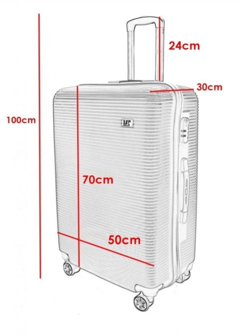 ZESTAW WALIZEK PODRÓŻNYCH XL + L + M NA KÓŁKACH ZIELONE ZESTAW WALIZEK PODRÓŻNYCH XL + L + M NA KÓŁKACH ZIELONE