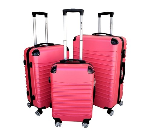 SET WALIZEK SAMOLOT SOLIDNE XL+L+M BAGAŻ PODRÓŻNY WALIZKIRÓŻOWE SET WALIZEK SAMOLOT SOLIDNE XL+L+M BAGAŻ PODRÓŻNY WALIZKIRÓŻOWE