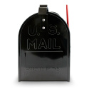 Skrzynka pocztowa Czarna na listy w stylu Amerykańskim + słupek