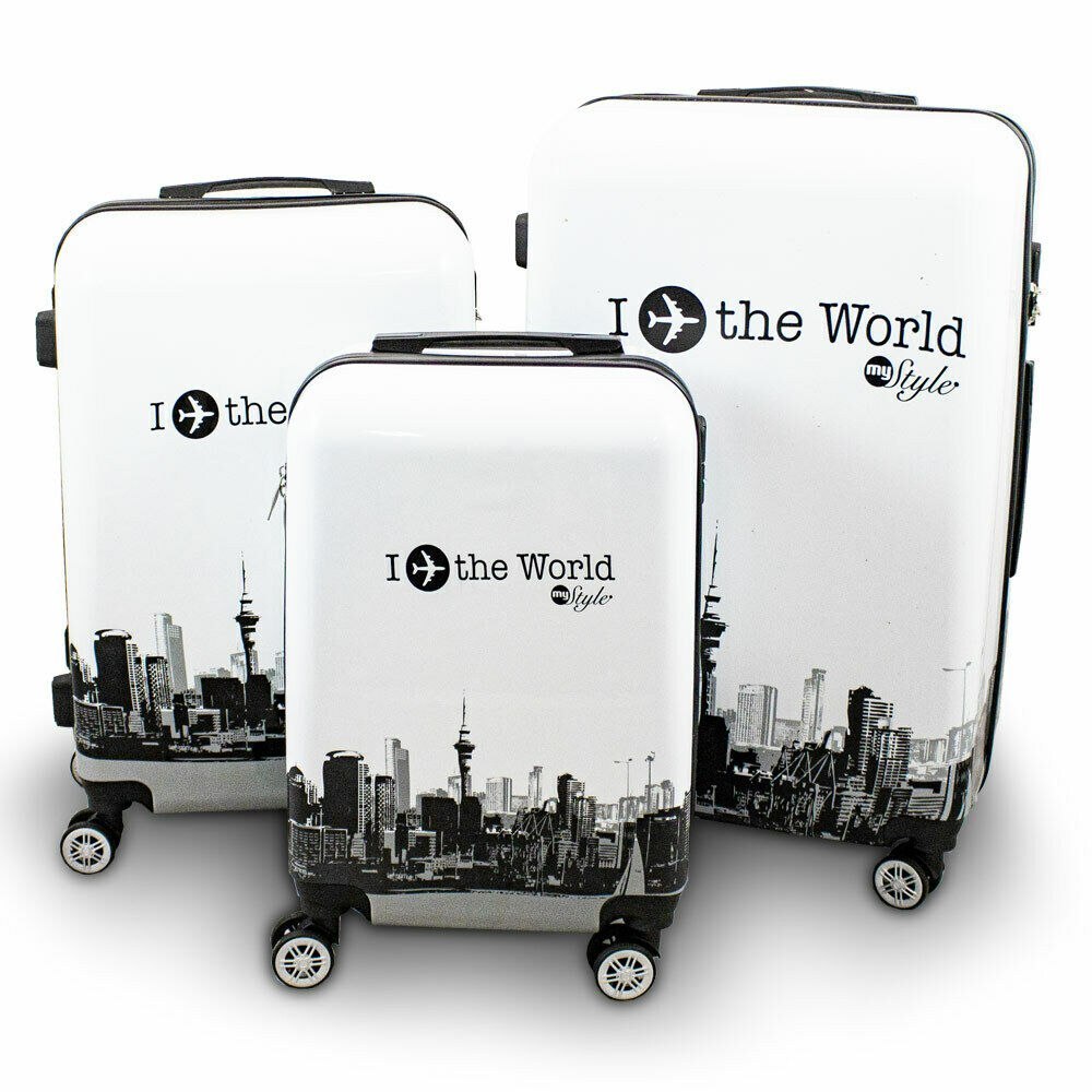 KOMPLET ZESTAW WALIZEK 3 SZT BERWIN FLY THE WORLD WHITE WALIZKI XL+L+M KOMPLET ZESTAW WALIZEK 3 SZT BERWIN FLY THE WORLD WHITE WALIZKI XL+L+M