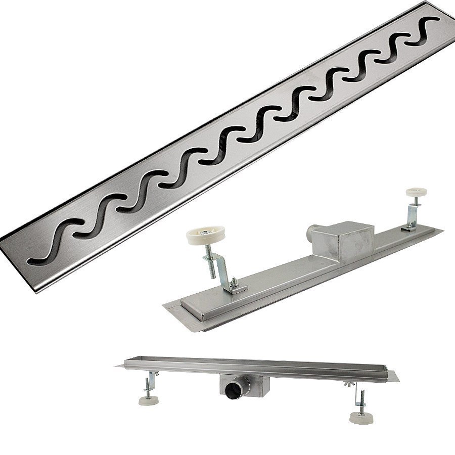 ODPŁYW LINIOWY PRYSZNICOWY BITUXX WELLE Z SYFONEM 60 CM STAL NIERDZEWNA ODPŁYW LINIOWY PRYSZNICOWY BITUXX WELLE Z SYFONEM 60 CM STAL NIERDZEWNA