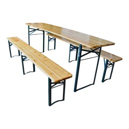 Zestaw Mebli drewnianych ewentowych komplet stół+ławka ogrodowe