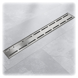 Wydajny Odpływ podłogowy ze stali inox 80cm LINE z niskim syfonem