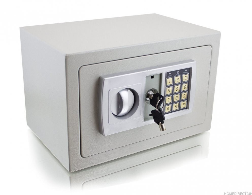 SEJF ELEKTRONICZNY JASNOSZARY SEJF ELEKTRONICZNY JASNOSZARY