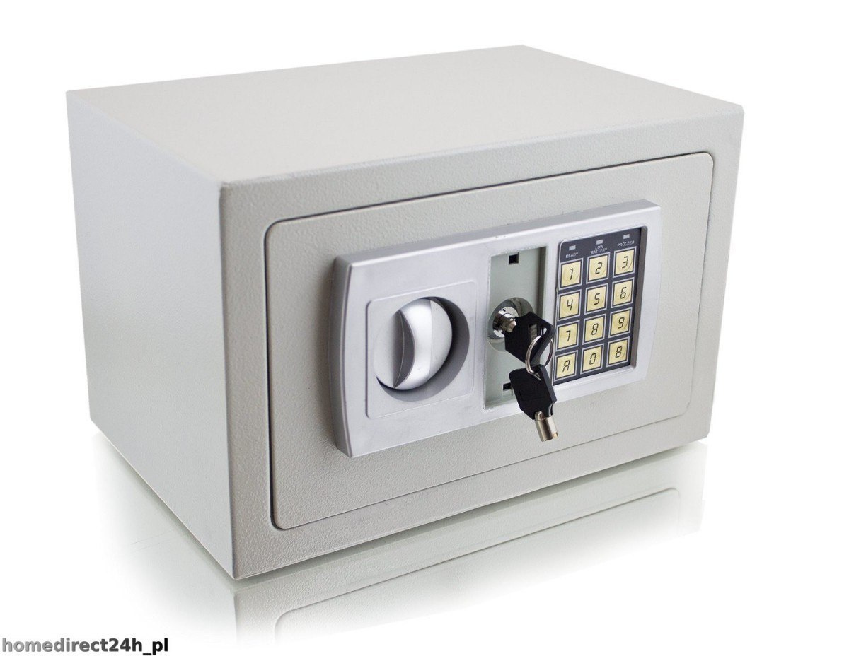 SEJF ELEKTRONICZNY JASNOSZARY SEJF ELEKTRONICZNY JASNOSZARY