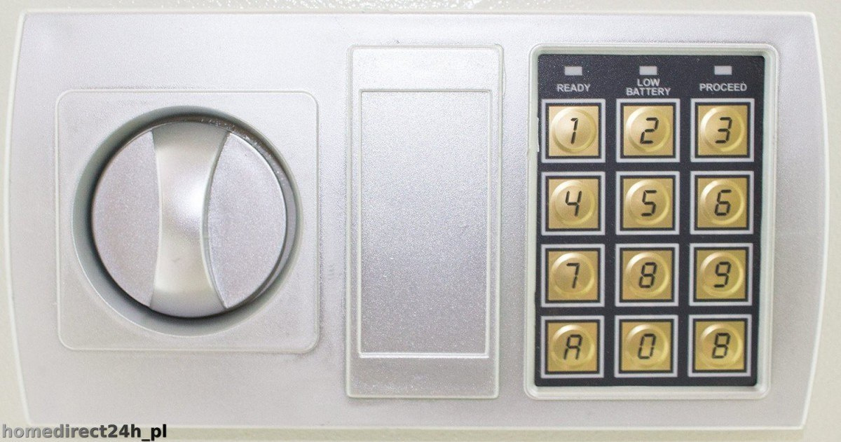 SEJF ELEKTRONICZNY JASNOSZARY SEJF ELEKTRONICZNY JASNOSZARY
