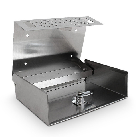 Popielniczka naścienna Popielnica ze stali inox na klucz BITUXX 20cm Popielniczka naścienna Popielnica ze stali inox na klucz BITUXX 20cm