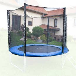 Zewnętrzna siatka na trampolinę 244-250cm 6 słupków do trampolin