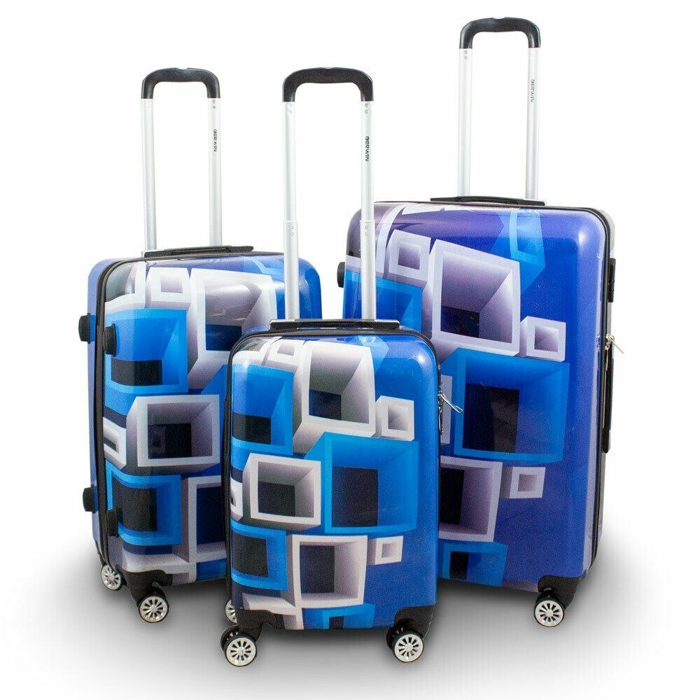 KOMPLET ZESTAW WALIZEK 3 SZT BERWIN BLUE&WHITE WALIZKI XL+L+M KOMPLET ZESTAW WALIZEK 3 SZT BERWIN BLUE&WHITE WALIZKI XL+L+M
