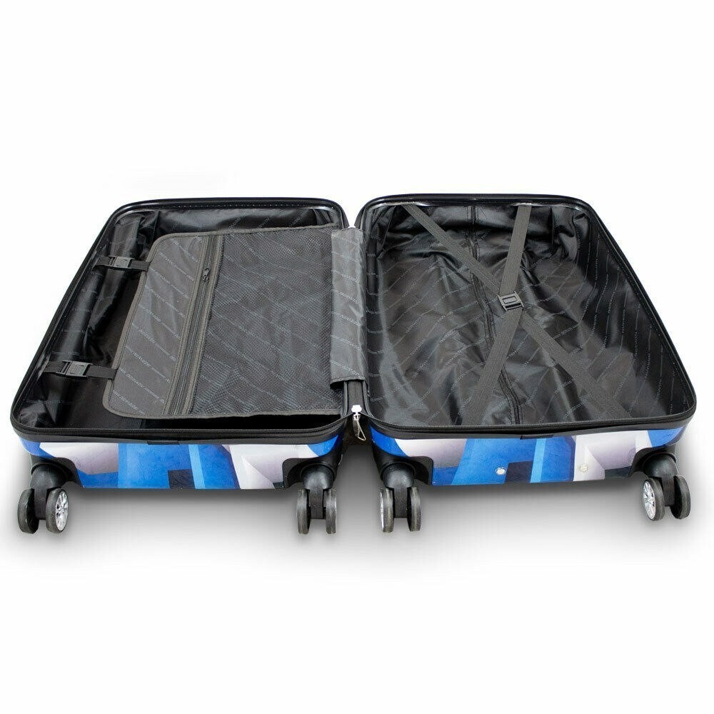 KOMPLET ZESTAW WALIZEK 3 SZT BERWIN BLUE&WHITE WALIZKI XL+L+M KOMPLET ZESTAW WALIZEK 3 SZT BERWIN BLUE&WHITE WALIZKI XL+L+M