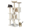 Drapak beżowy dla kota kotów Drzewko sizalowe Wieża widokowa Legowisko/domek