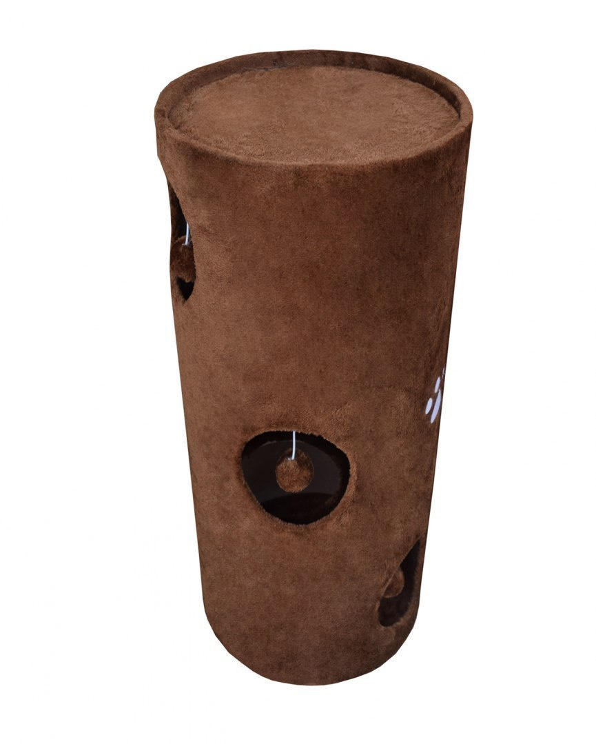DRAPAK TUBA DLA KOTA LOKUM WIEŻA MATA 100CM BRĄZOWA PLUSZ DRAPAK TUBA DLA KOTA LOKUM WIEŻA MATA 100CM BRĄZOWA PLUSZ