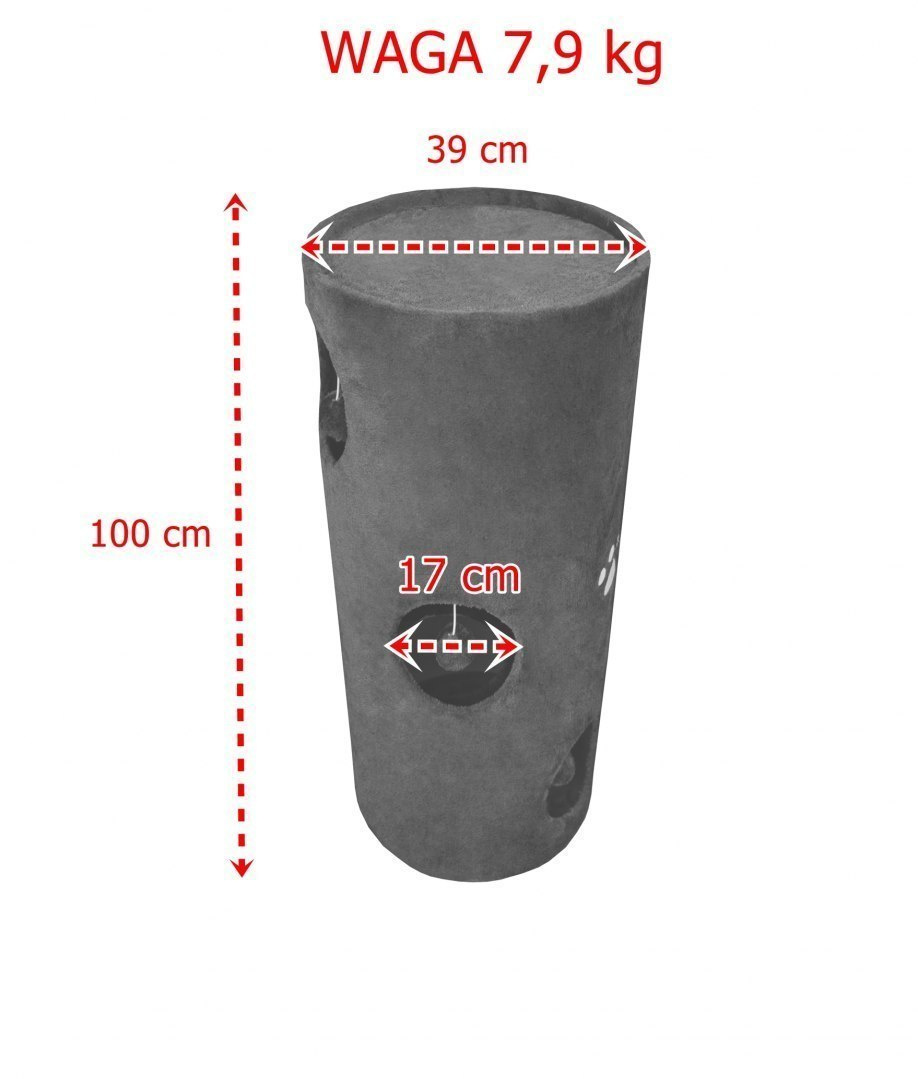 DRAPAK TUBA DLA KOTA LOKUM WIEŻA MATA 100CM BRĄZOWA PLUSZ DRAPAK TUBA DLA KOTA LOKUM WIEŻA MATA 100CM BRĄZOWA PLUSZ