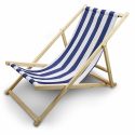 Krzesło leżak plażowy do ogrodu składany drewniany mocny 120kg